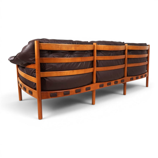 Sven Ellekaer 3-Seater Leather Sofa for Coja, 1960