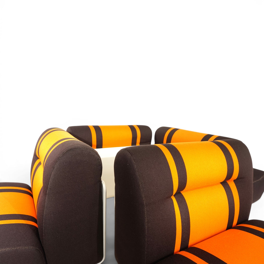 Cor Concha 4 Piece Space Age Modular Sofa by Jo Otterpohl, 1970