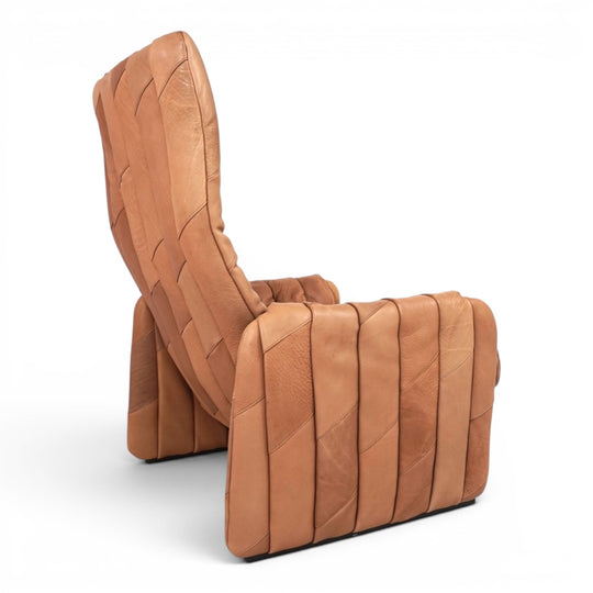 De Sede Ds 50 Büffelleder Patchwork Loungesessel mit Ottoman, 1970
