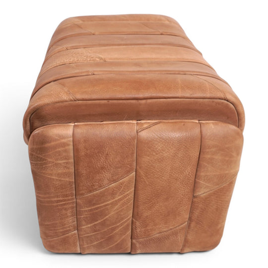 De Sede Ds 50 Büffelleder Patchwork Loungesessel mit Ottoman, 1970