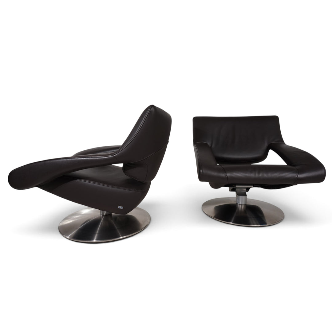 De Sede DS-255 avantgardistischer Loungesessel aus dunkelbraunem Leder, 2000
