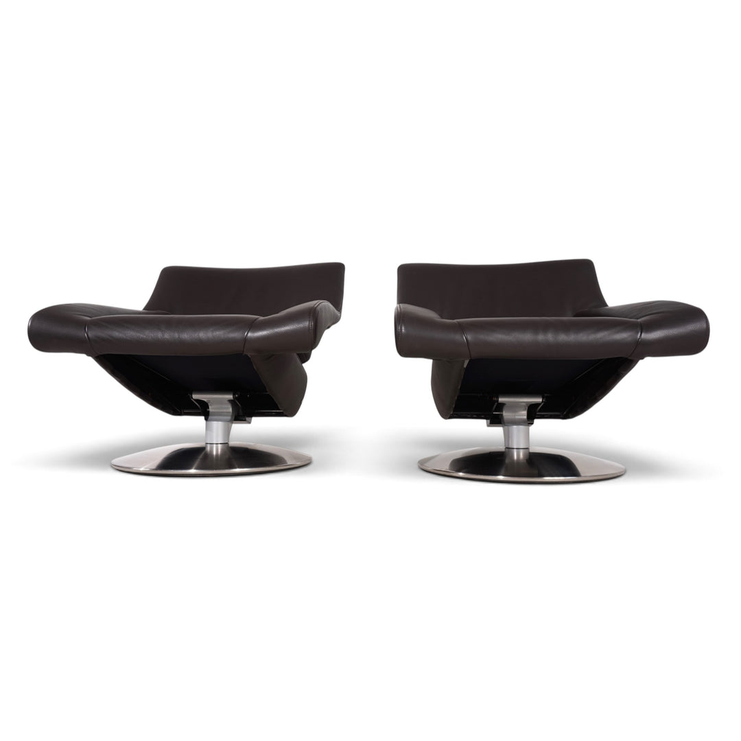 De Sede DS-255 avantgardistischer Loungesessel aus dunkelbraunem Leder, 2000