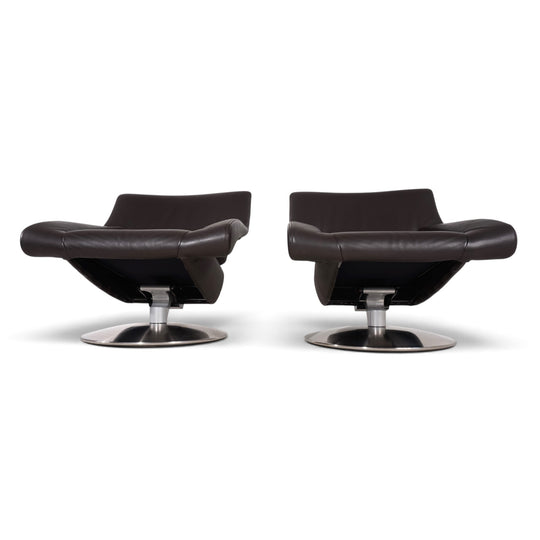 De Sede DS-255 avantgardistischer Loungesessel aus dunkelbraunem Leder, 2000