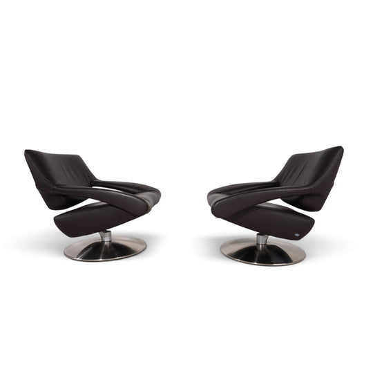 De Sede DS-255 avantgardistischer Loungesessel aus dunkelbraunem Leder, 2000