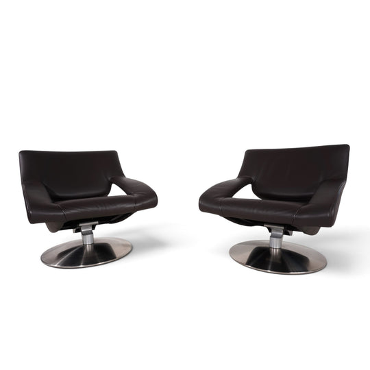 De Sede DS-255 avantgardistischer Loungesessel aus dunkelbraunem Leder, 2000