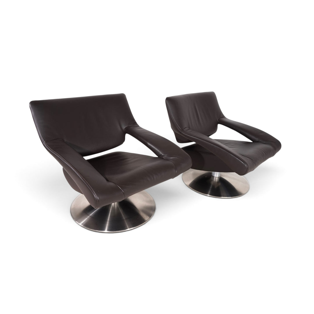 De Sede DS-255 avantgardistischer Loungesessel aus dunkelbraunem Leder, 2000