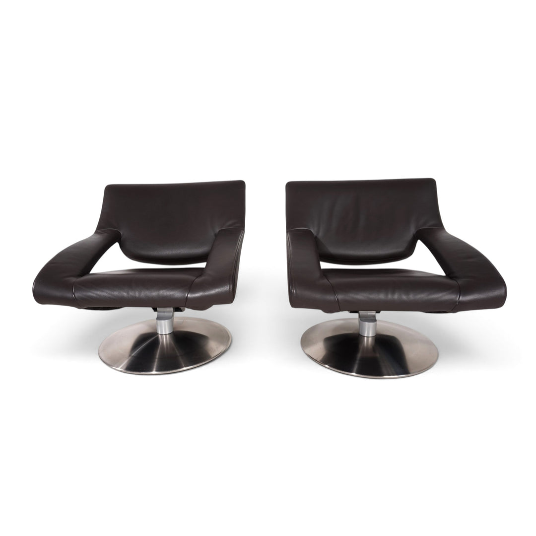 De Sede DS-255 avantgardistischer Loungesessel aus dunkelbraunem Leder, 2000