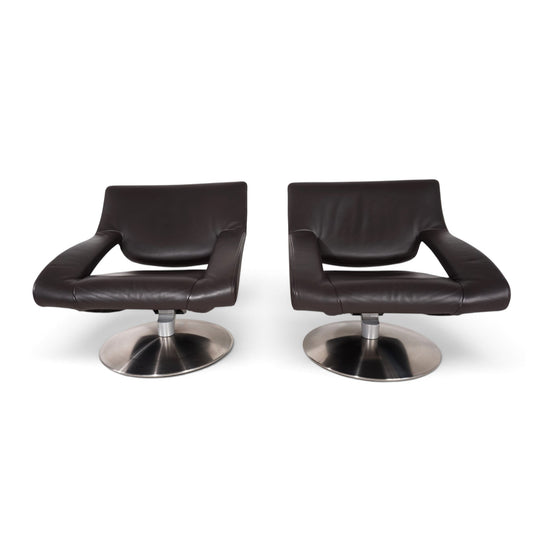De Sede DS-255 avantgardistischer Loungesessel aus dunkelbraunem Leder, 2000