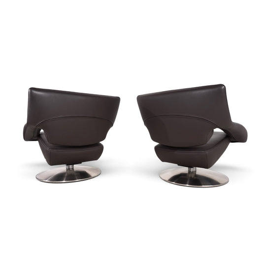 De Sede DS-255 avantgardistischer Loungesessel aus dunkelbraunem Leder, 2000