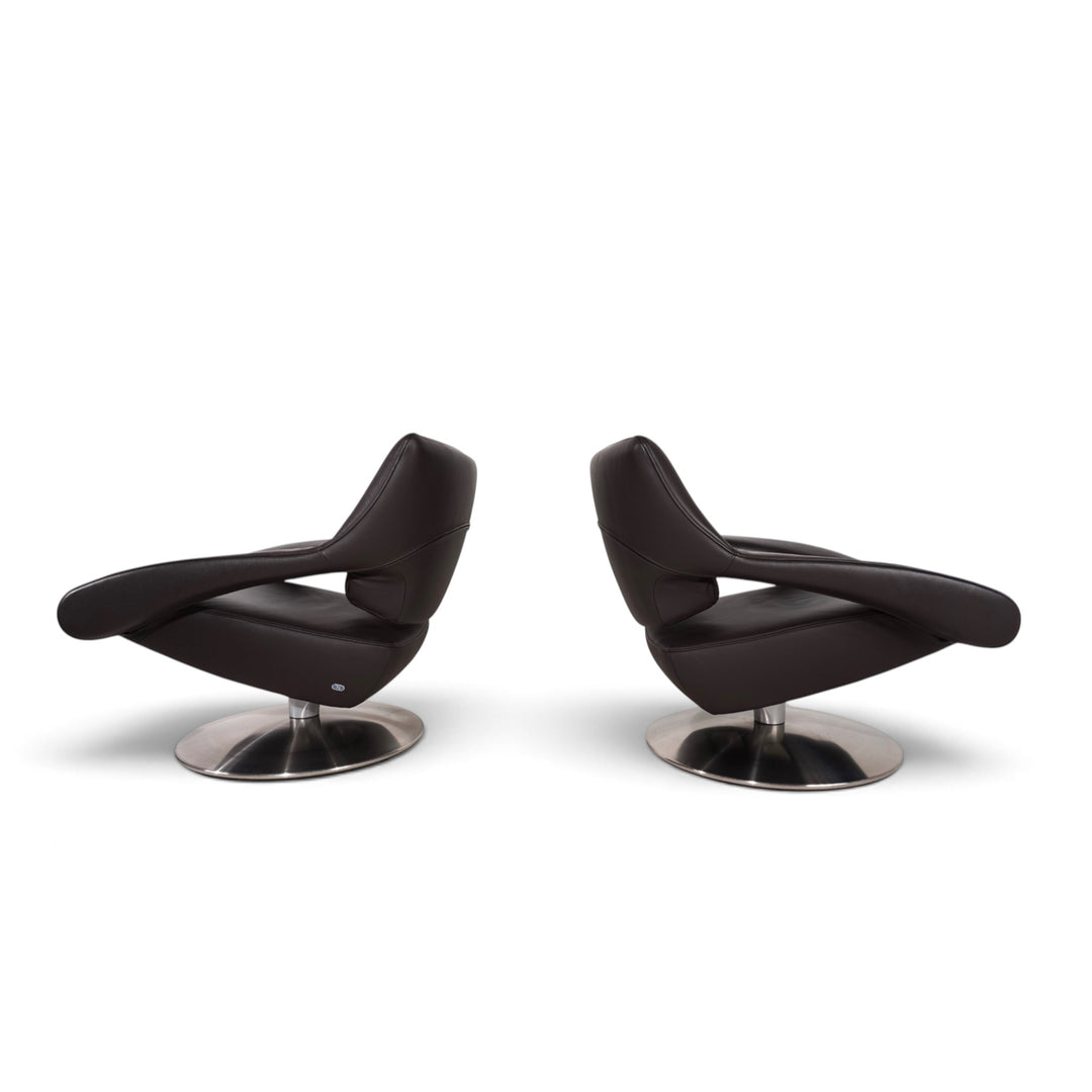 De Sede DS-255 avantgardistischer Loungesessel aus dunkelbraunem Leder, 2000