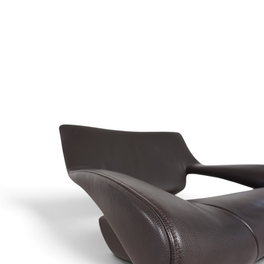 De Sede DS-255 avantgardistischer Loungesessel aus dunkelbraunem Leder, 2000