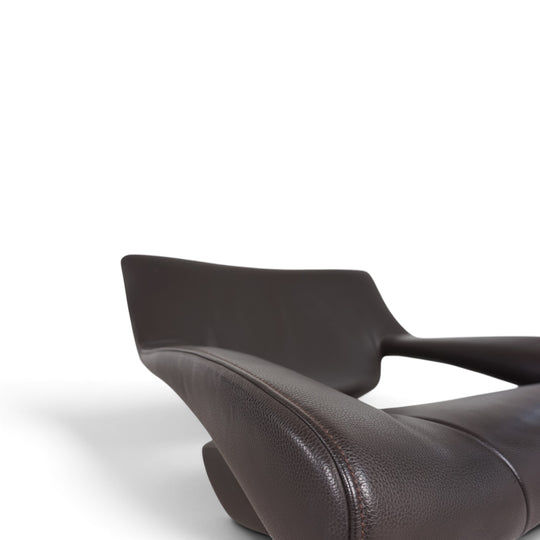 De Sede DS-255 avantgardistischer Loungesessel aus dunkelbraunem Leder, 2000