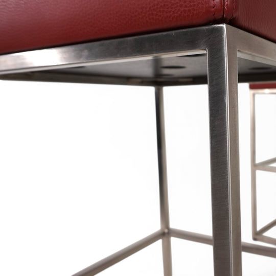 De Sede set of 3 DS 218/55 leather bar stools by Paolo Piva, 2000