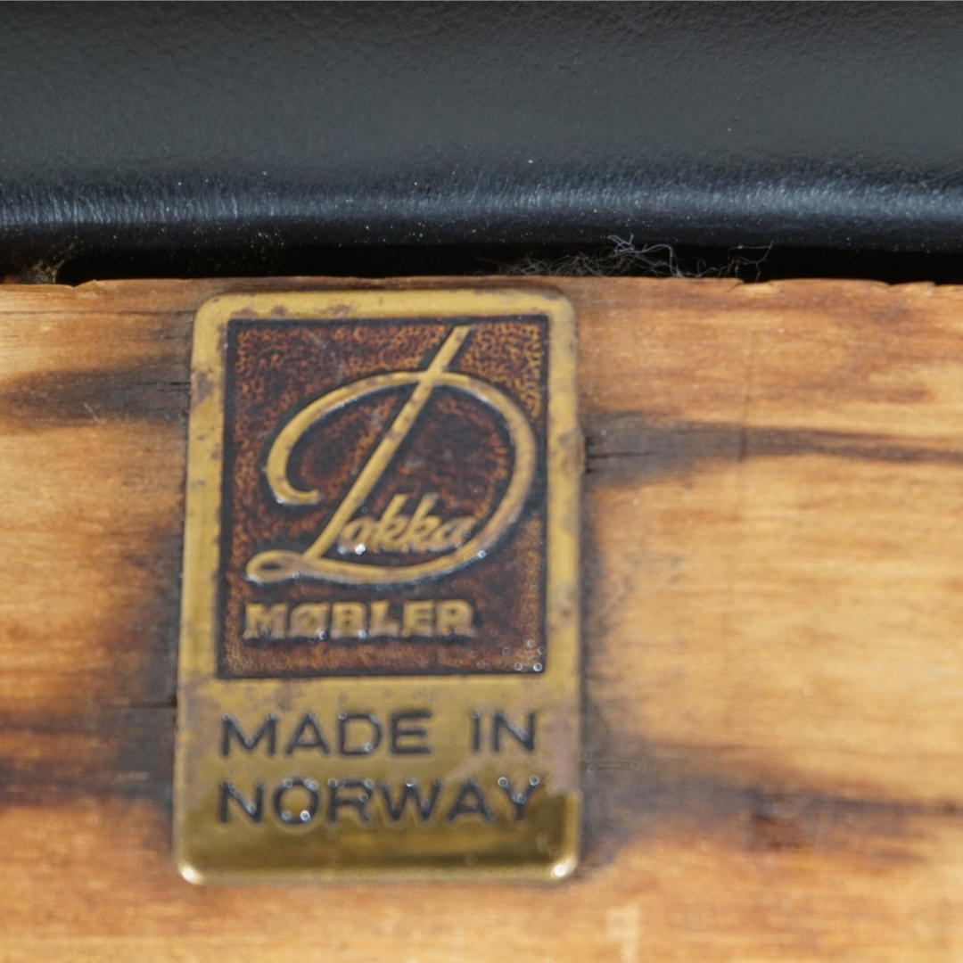 Leather armchair by Sven Ivar Dysthe for Dokka Møbler, 1960