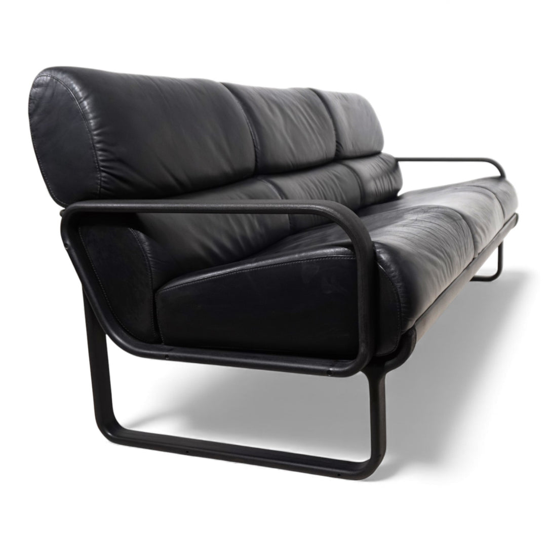 Drabert Lobbytop 3 Sitzer Ledersofa von Otto Zapf, 1970