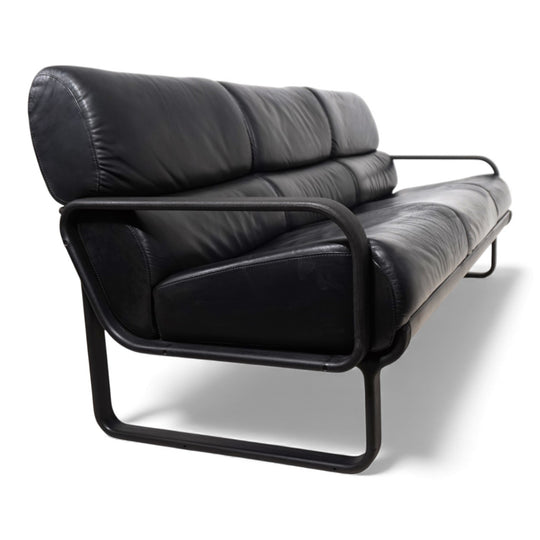 Drabert Lobbytop 3 Sitzer Ledersofa von Otto Zapf, 1970