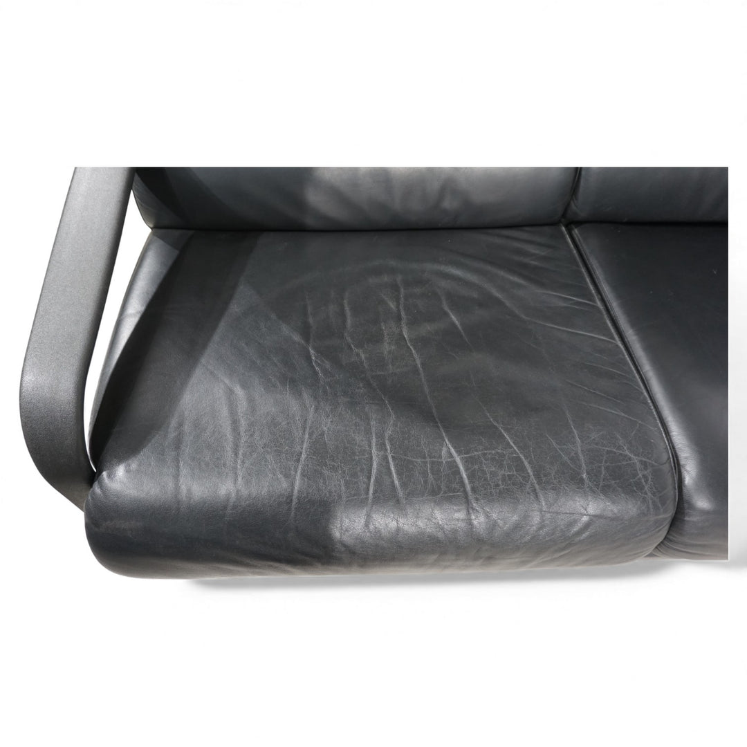 Drabert Lobbytop 3 Sitzer Ledersofa von Otto Zapf, 1970