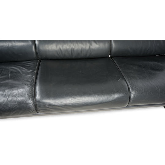 Drabert Lobbytop 3 Sitzer Ledersofa von Otto Zapf, 1970