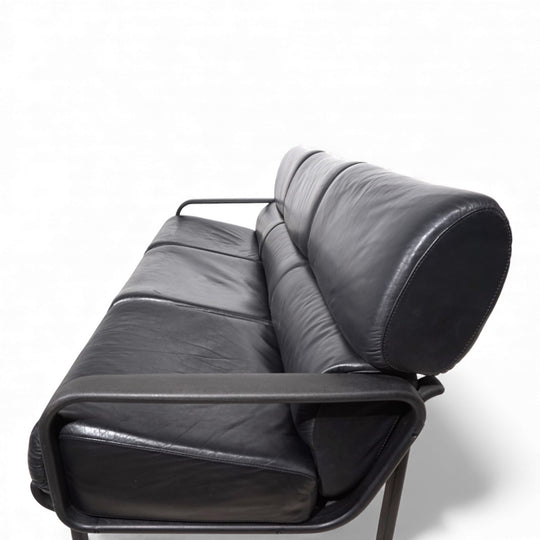Drabert Lobbytop 3 Sitzer Ledersofa von Otto Zapf, 1970