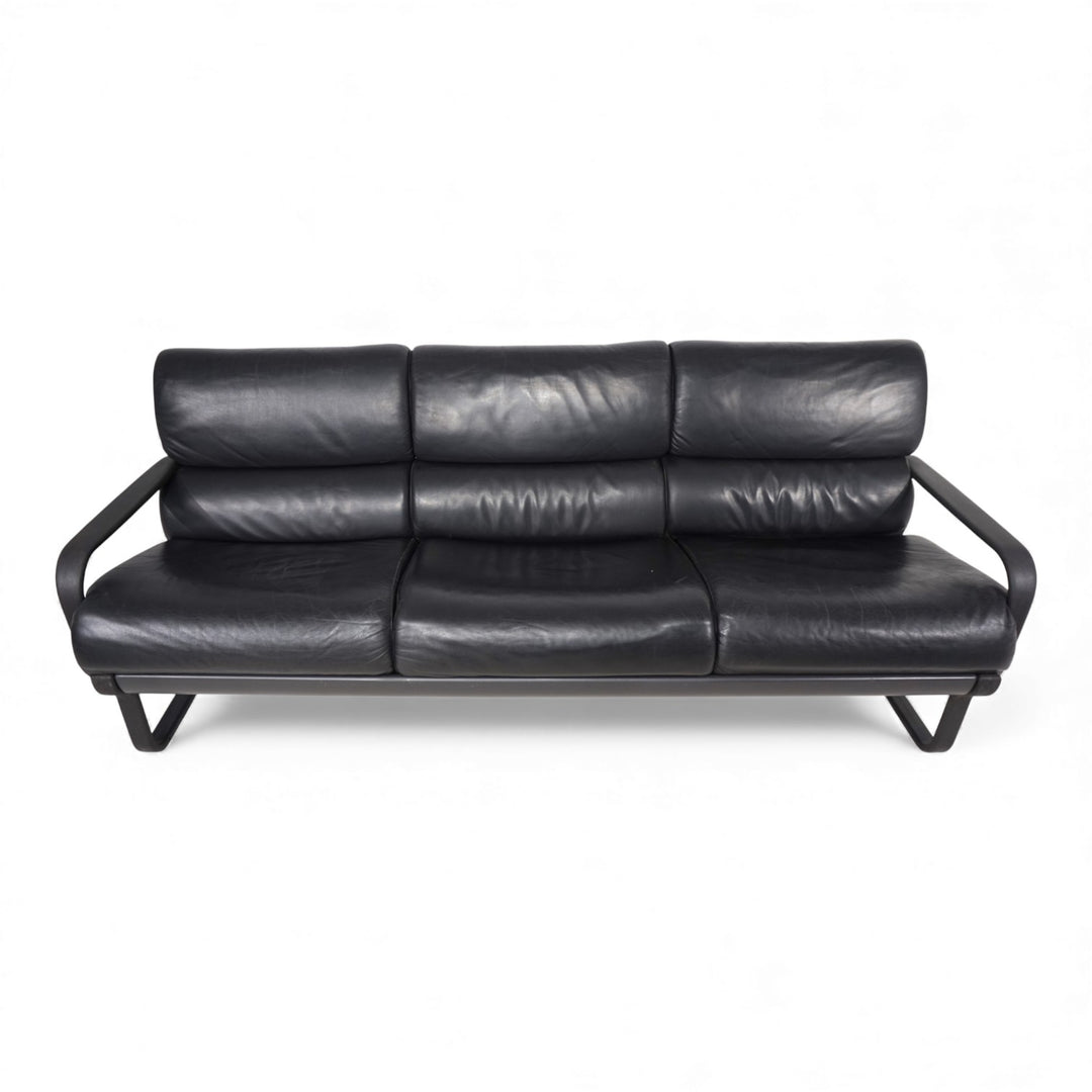 Drabert Lobbytop 3 Sitzer Ledersofa von Otto Zapf, 1970