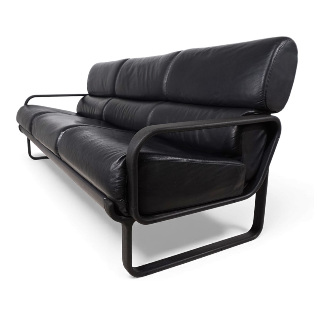 Drabert Lobbytop 3 Sitzer Ledersofa von Otto Zapf, 1970