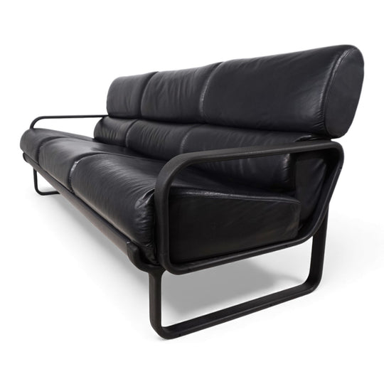 Drabert Lobbytop 3 Sitzer Ledersofa von Otto Zapf, 1970