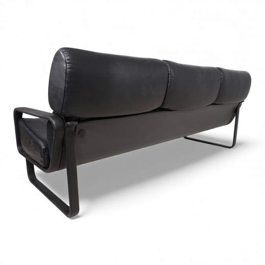 Drabert Lobbytop 3 Sitzer Ledersofa von Otto Zapf, 1970
