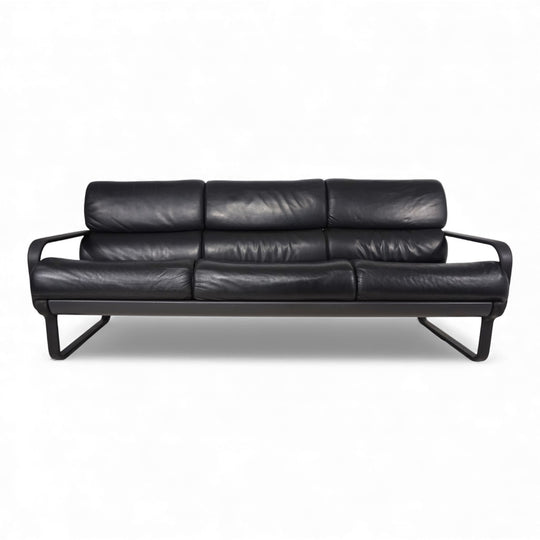 Drabert Lobbytop 3 Sitzer Ledersofa von Otto Zapf, 1970