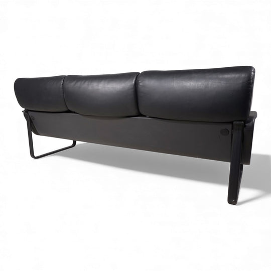Drabert Lobbytop 3 Sitzer Ledersofa von Otto Zapf, 1970