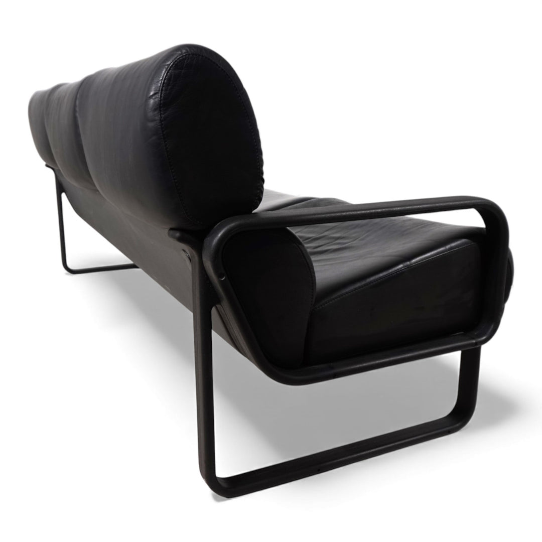 Drabert Lobbytop 3 Sitzer Ledersofa von Otto Zapf, 1970
