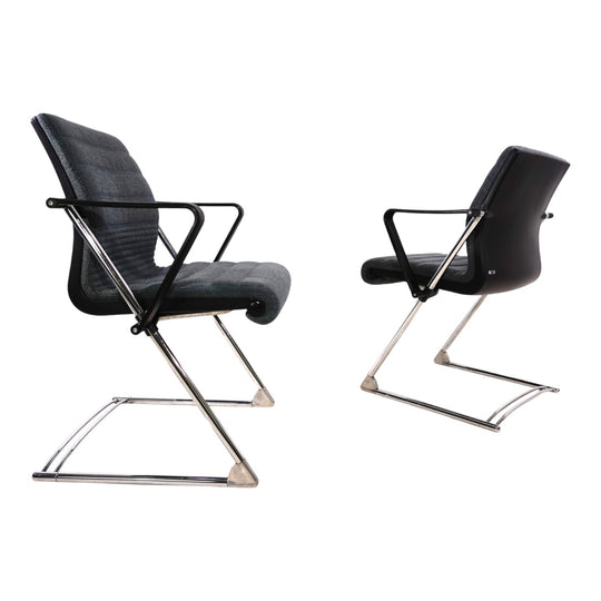 2er Set Drabert Z Konferenz-/Esszimmerstühle von Prof. Hans Ullrich Bitsch, 1980