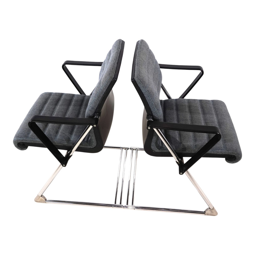 2er Set Drabert Z Konferenz-/Esszimmerstühle von Prof. Hans Ullrich Bitsch, 1980