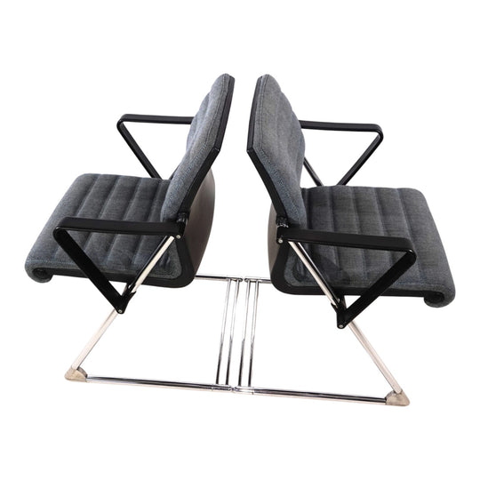 2er Set Drabert Z Konferenz-/Esszimmerstühle von Prof. Hans Ullrich Bitsch, 1980