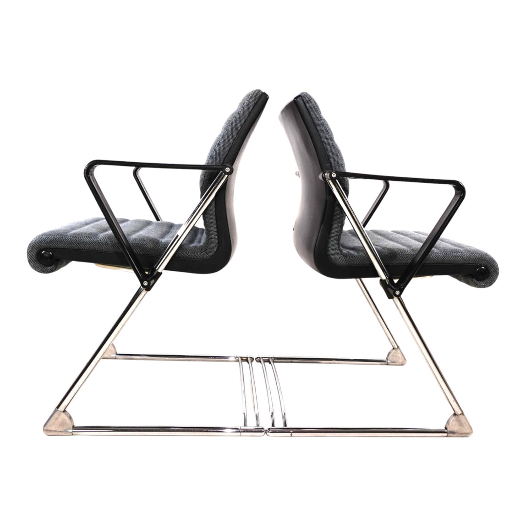 2er Set Drabert Z Konferenz-/Esszimmerstühle von Prof. Hans Ullrich Bitsch, 1980