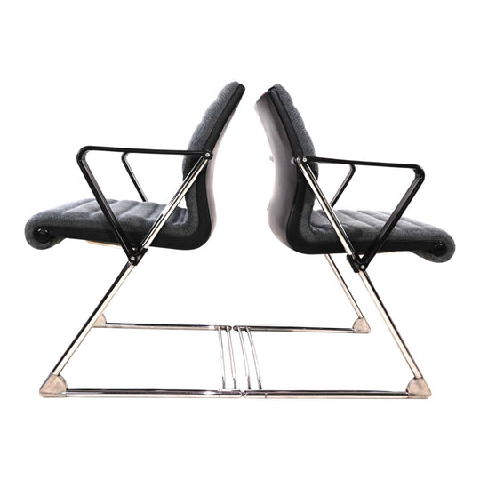 2er Set Drabert Z Konferenz-/Esszimmerstühle von Prof. Hans Ullrich Bitsch, 1980