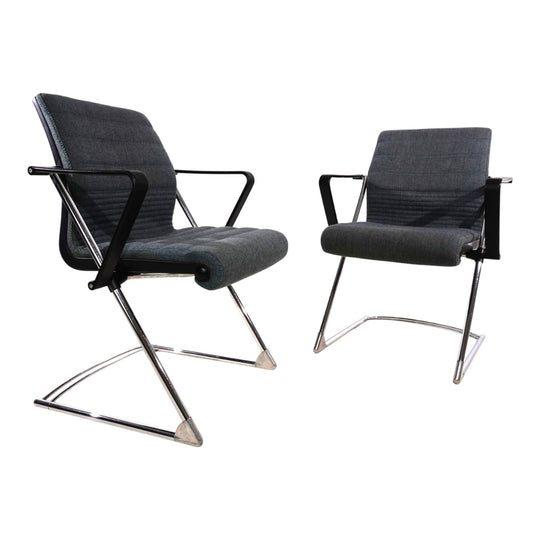 2er Set Drabert Z Konferenz-/Esszimmerstühle von Prof. Hans Ullrich Bitsch, 1980