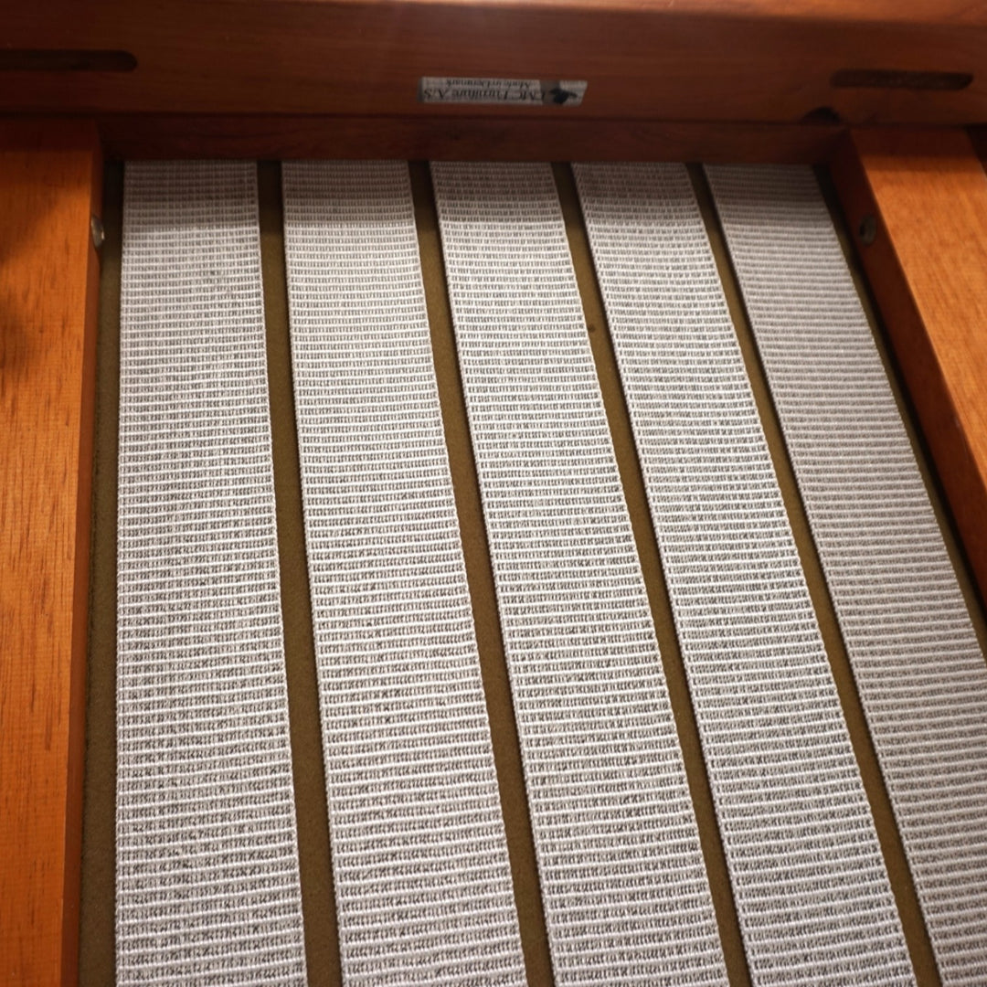 EMC teak leather armchair, 1960