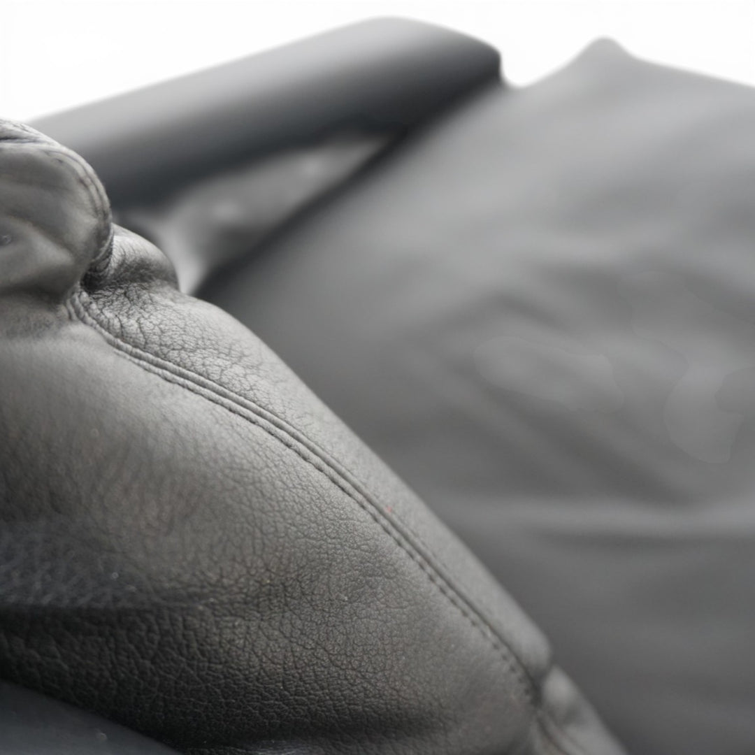 ESA 802 Loungesessel aus schwarzem Leder von Werner Langenfeld, 1970