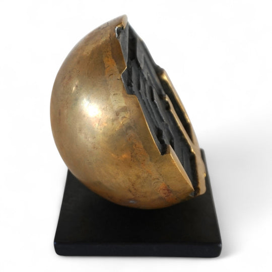 Bronzeskulptur Labyrinth von Fanna Roncoroni, 1970