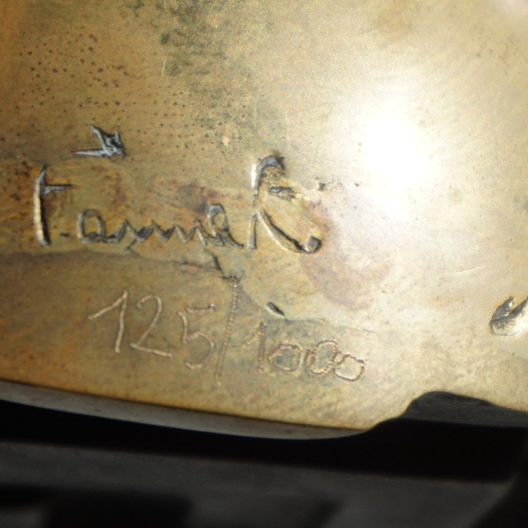 Bronzeskulptur Labyrinth von Fanna Roncoroni, 1970