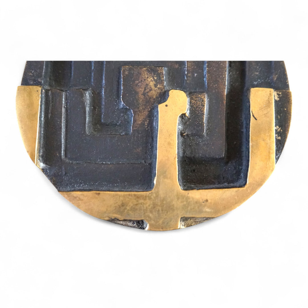 Bronzeskulptur Labyrinth von Fanna Roncoroni, 1970