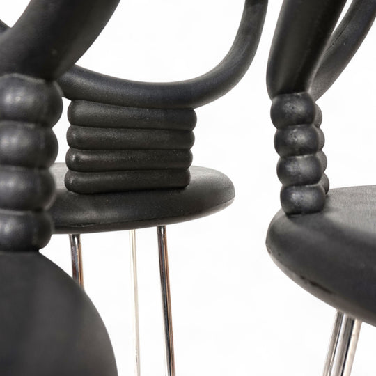 Fasem Italia 3er Set postmoderne Barhocker von Nobu Tanigawa, 1990