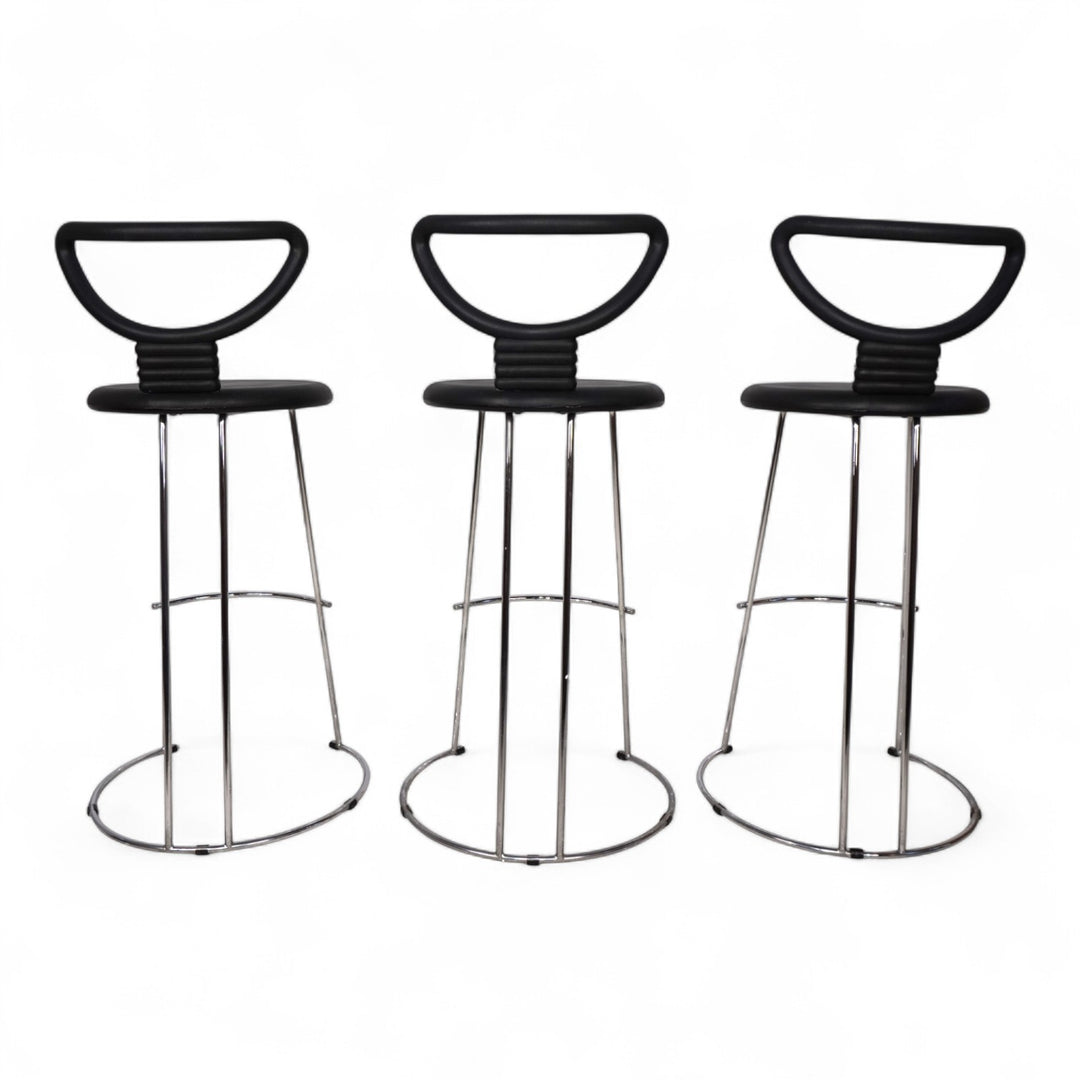 Fasem Italia 3er Set postmoderne Barhocker von Nobu Tanigawa, 1990