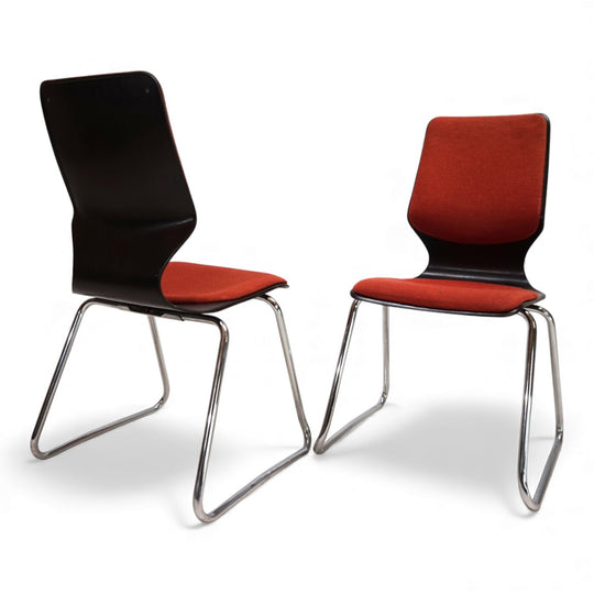 Flötotto 2er Set Pagholzstühle von Elmar Flötotto, 1970