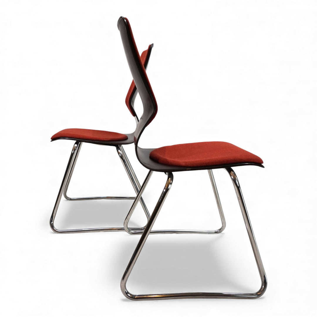 Flötotto 2er Set Pagholzstühle von Elmar Flötotto, 1970