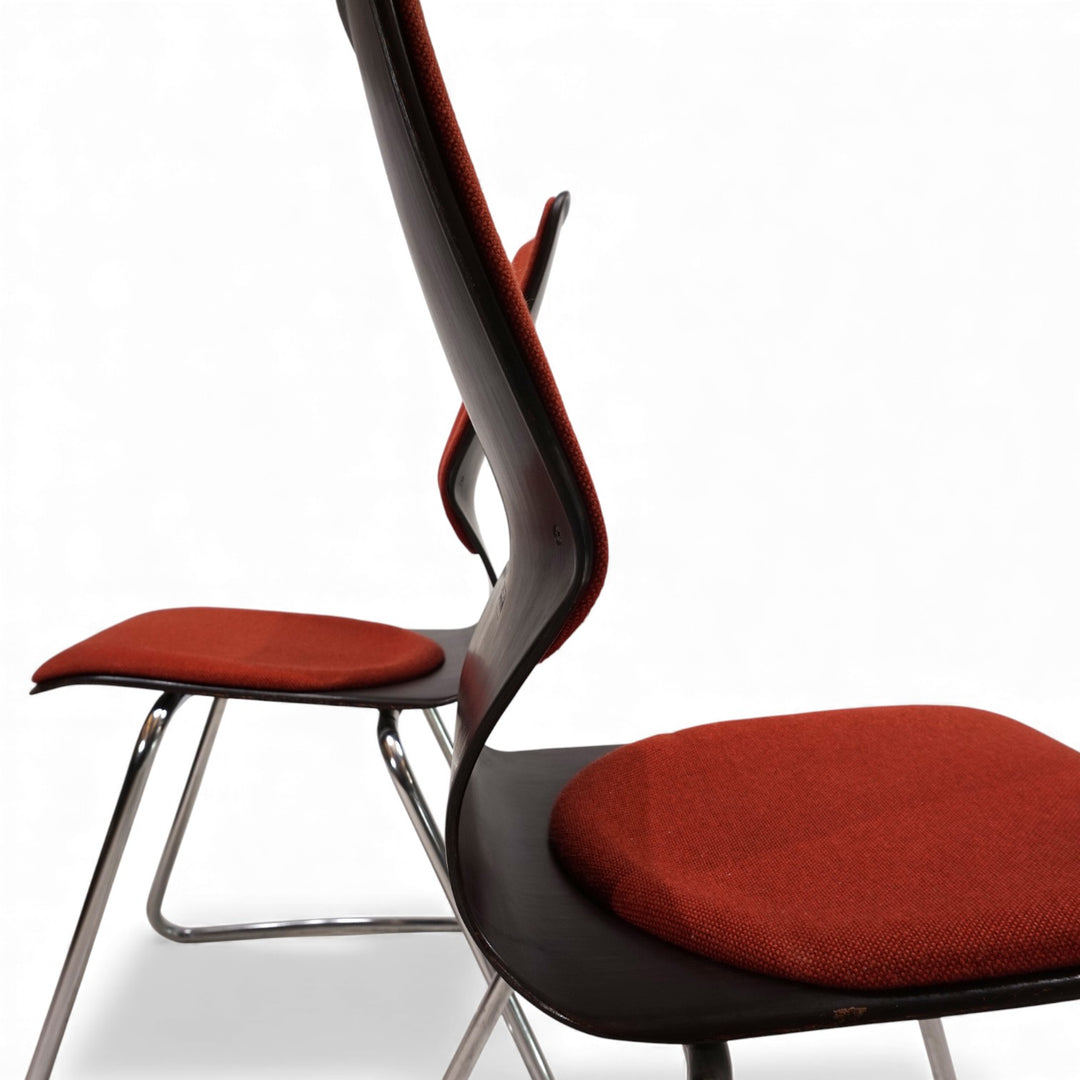 Flötotto 2er Set Pagholzstühle von Elmar Flötotto, 1970