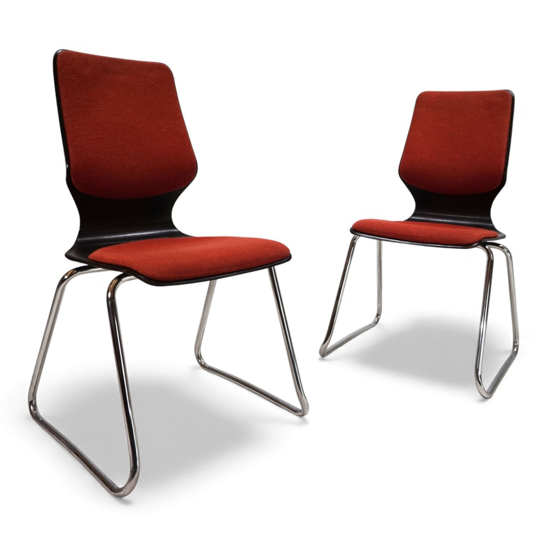 Flötotto 2er Set Pagholzstühle von Elmar Flötotto, 1970