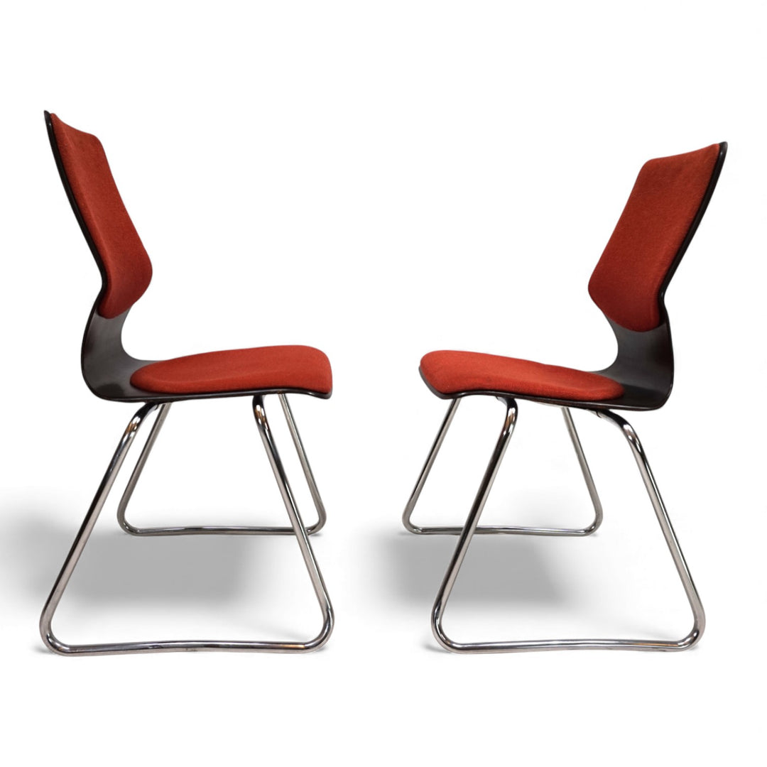 Flötotto 2er Set Pagholzstühle von Elmar Flötotto, 1970