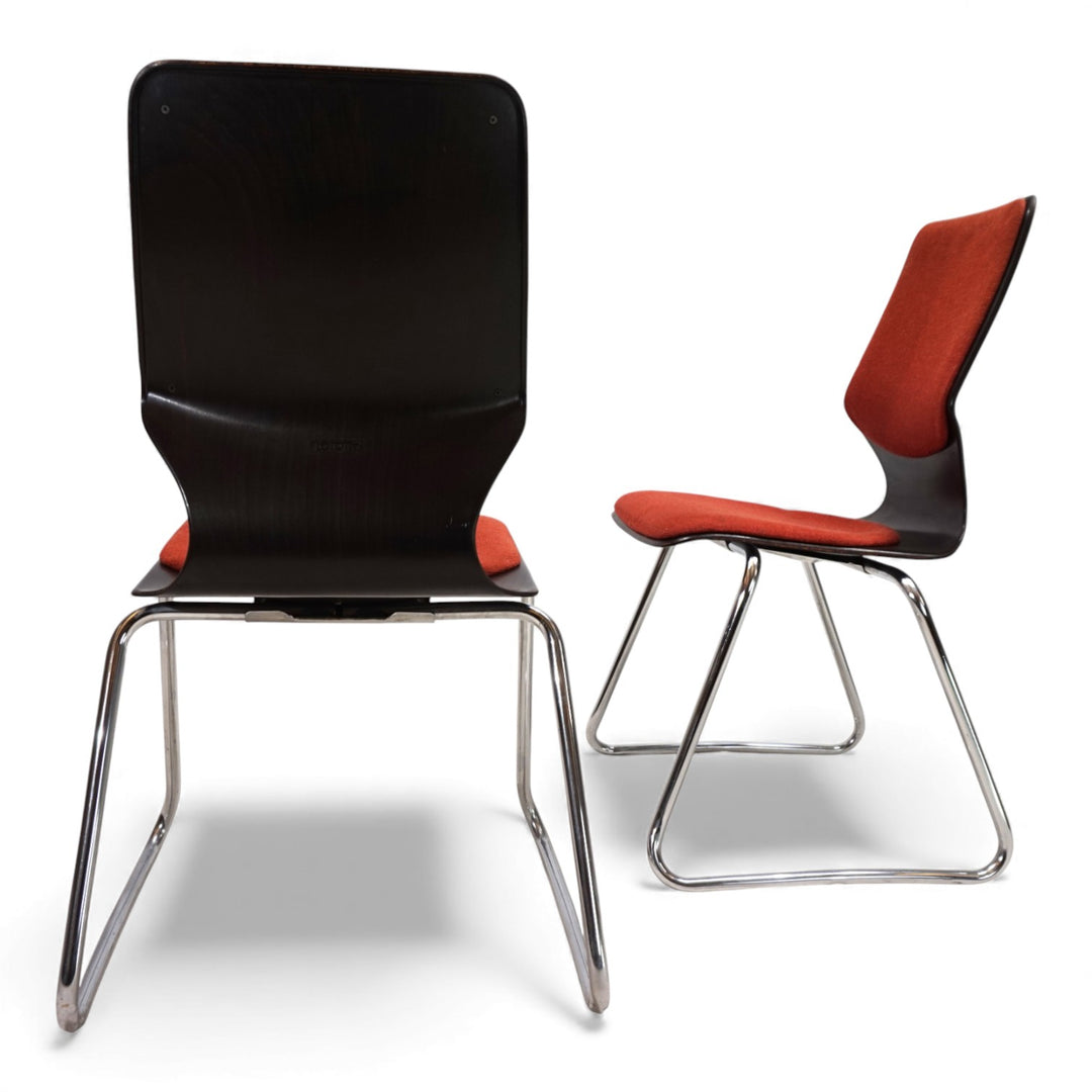 Flötotto 2er Set Pagholzstühle von Elmar Flötotto, 1970