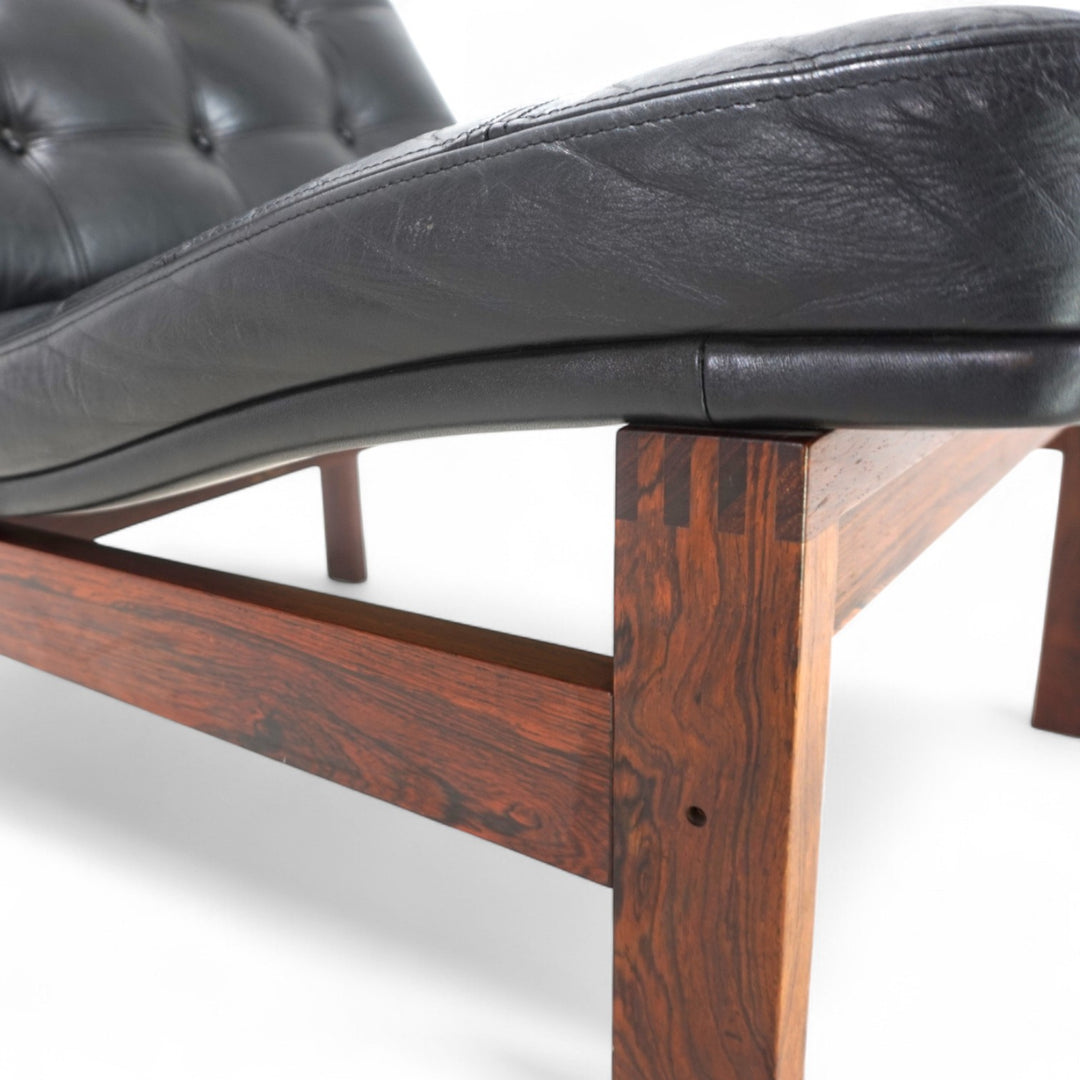 France & Son 3er Set Modular Ledersessel von O. Gjerløv-Knudsen/T. Lind, 1960